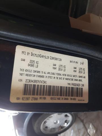 Photo 10 from auction – 2007 CHRYSLER 300 with VIN 2C3KA43R97H747341