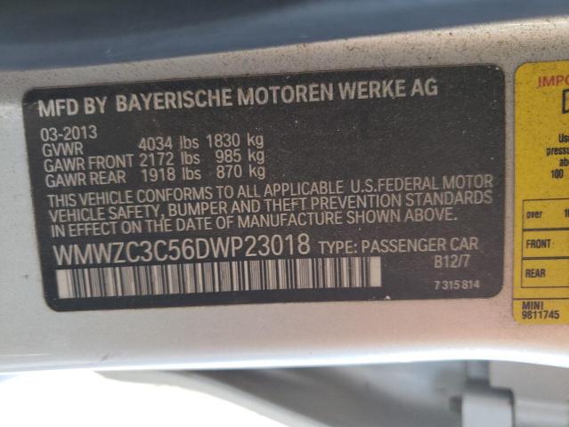 Photo 10 from auction – 2013 MINI COOPER S C with VIN WMWZC3C56DWP23018