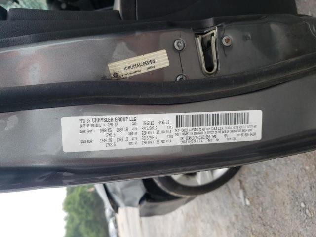 Photo 10 from auction – 2012 JEEP COMPASS LA with VIN 1C4NJCEA5CD651899