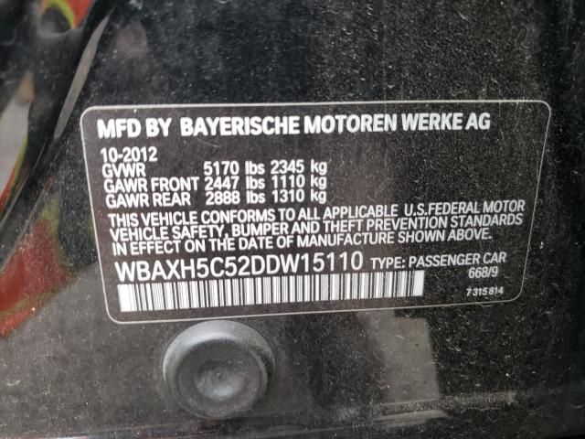 Photo 10 from auction – 2013 BMW 528 XI with VIN WBAXH5C52DDW15110