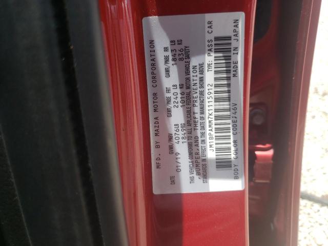 Photo 10 from auction – 2019 MAZDA 3 PREFERRE with VIN JM1BPAMM7K1115912