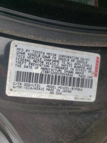 Photo 10 from auction – 1997 LEXUS ES 300 with VIN JT8BF22G0V5004832