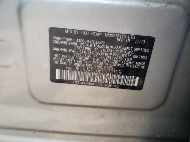 Photo 10 from auction – 2014 SUBARU FORESTER 2 with VIN JF2SJAEC6EH522169