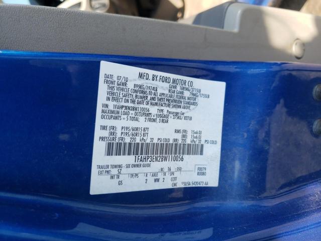 Photo 10 from auction – 2011 FORD FOCUS S with VIN 1FAHP3EN2BW110056