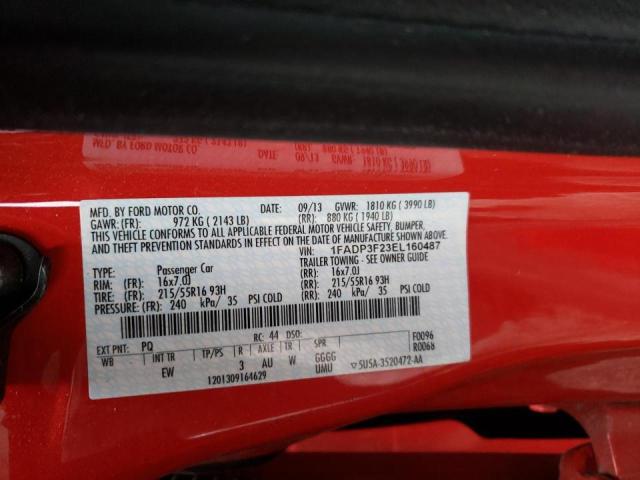 Photo 10 from auction – 2014 FORD FOCUS SE with VIN 1FADP3F23EL160487