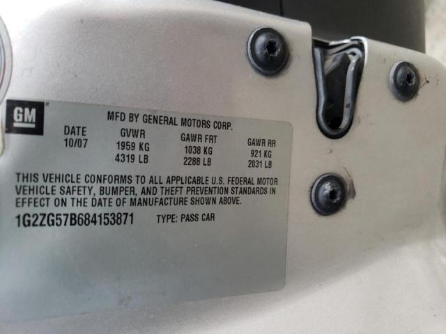 Photo 10 from auction – 2008 PONTIAC G6 BASE with VIN 1G2ZG57B684153871