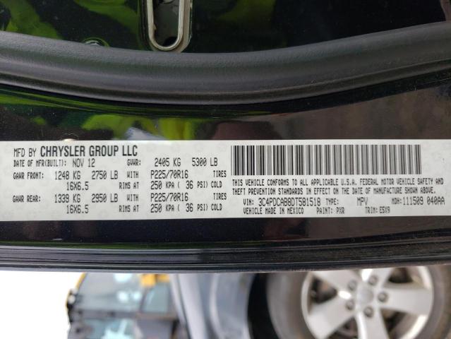 Photo 10 from auction – 2013 DODGE JOURNEY SE with VIN 3C4PDCAB8DT581518