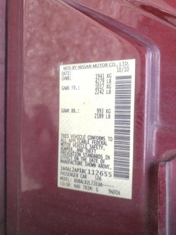 Photo 10 from auction – 2011 NISSAN ALTIMA BAS with VIN 1N4AL2AP1BC112655