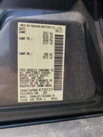 Photo 10 from auction – 2017 NISSAN ALTIMA 2.5 with VIN 1N4AL3AP6HC479727