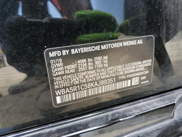 Photo 10 from auction – 2019 BMW 330I with VIN WBA5R1C58KAJ99351