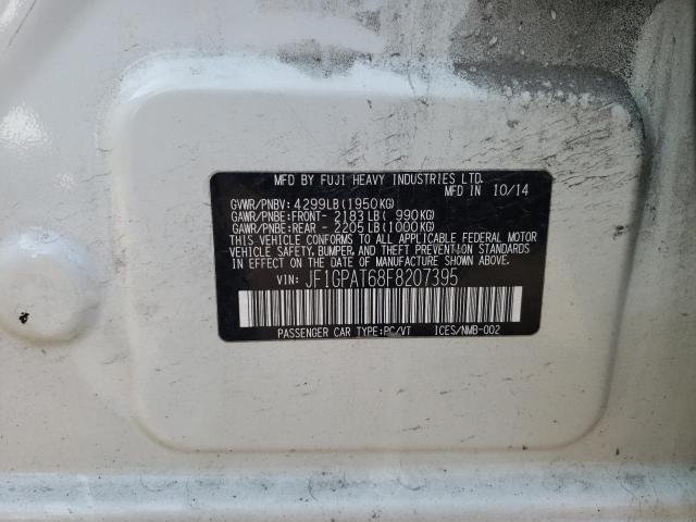 Photo 10 from auction – 2015 SUBARU IMPREZA SP with VIN JF1GPAT68F8207395