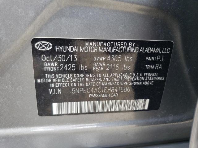 Photo 10 from auction – 2014 HYUNDAI SONATA SE with VIN 5NPEC4AC1EH841686