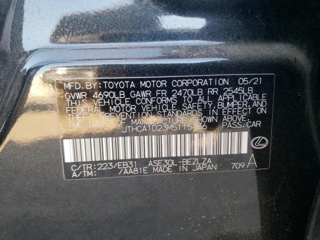Photo 10 from auction – 2021 LEXUS IS 300 with VIN JTHCA1D23M5115436