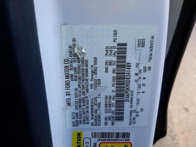 Photo 10 from auction – 2013 FORD FUSION TIT with VIN 3FA6P0K90DR341489