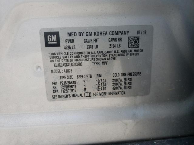 Photo 10 from auction – 2020 BUICK ENCORE PRE with VIN KL4CJASB4LB003906