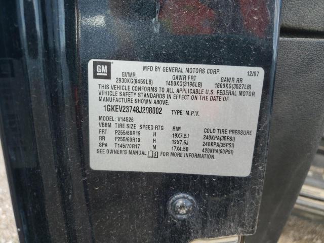Photo 10 from auction – 2008 GMC ACADIA SLT with VIN 1GKEV23748J208002