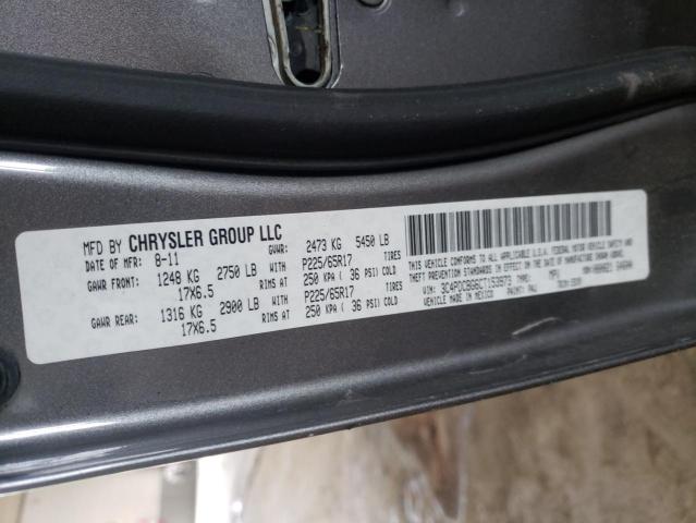 Photo 10 from auction – 2012 DODGE JOURNEY SX with VIN 3C4PDCBG6CT153973