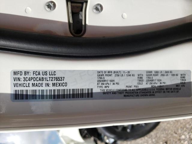 Photo 10 from auction – 2020 DODGE JOURNEY SE with VIN 3C4PDCAB1LT276537