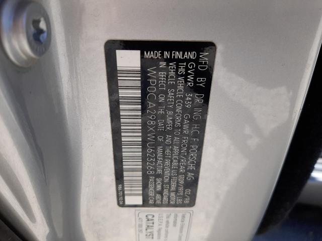 Photo 10 from auction – 1998 PORSCHE BOXSTER with VIN WP0CA298XWU623268