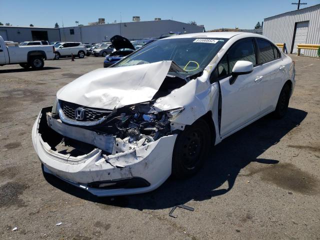 Photo 2 from auction – 2013 HONDA CIVIC LX with VIN 19XFB2F50DE231349