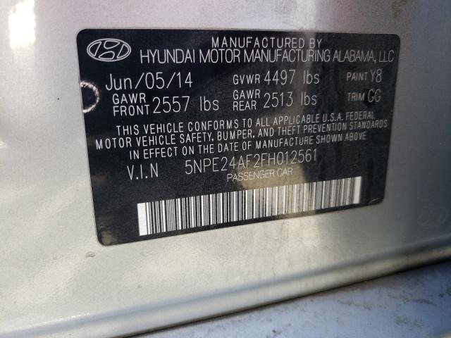 Photo 10 from auction – 2015 HYUNDAI SONATA LIM with VIN 5NPE24AF2FH012561