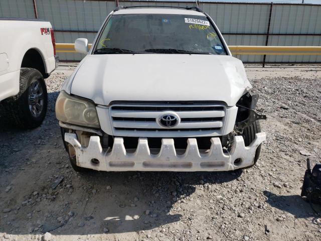 Photo 9 from auction – 2007 TOYOTA HIGHLANDER with VIN JTEGP21A270144605