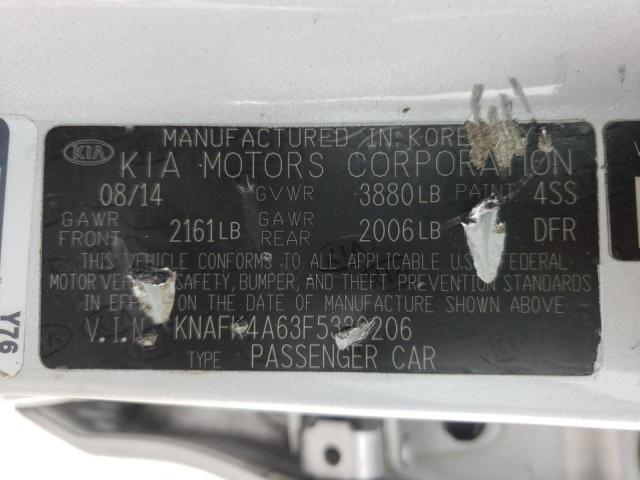 Photo 10 from auction – 2015 KIA FORTE LX with VIN KNAFK4A63F5330206