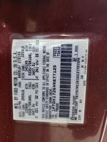 Photo 10 from auction – 1997 FORD F150 with VIN 1FTDX1726VKB77125