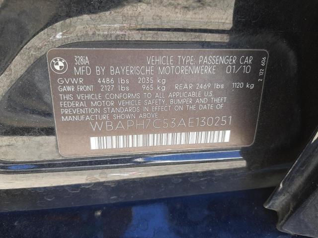Photo 10 from auction – 2010 BMW 328 I with VIN WBAPH7C53AE130251