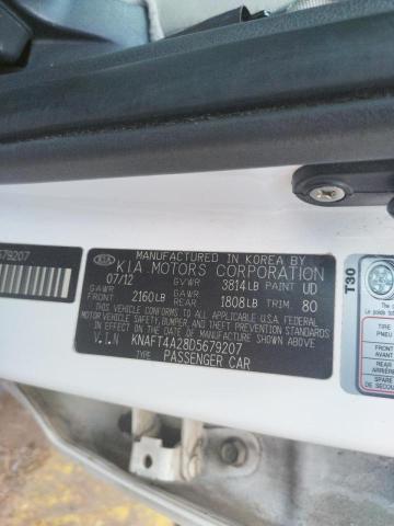 Photo 10 from auction – 2013 KIA FORTE LX with VIN KNAFT4A28D5679207