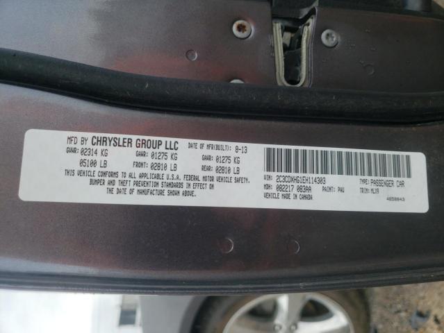 Photo 10 from auction – 2014 DODGE CHARGER SX with VIN 2C3CDXHG1EH114303