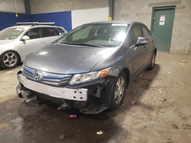 Photo 2 from auction – 2012 HONDA CIVIC HYBR with VIN JHMFB4F21CS002349