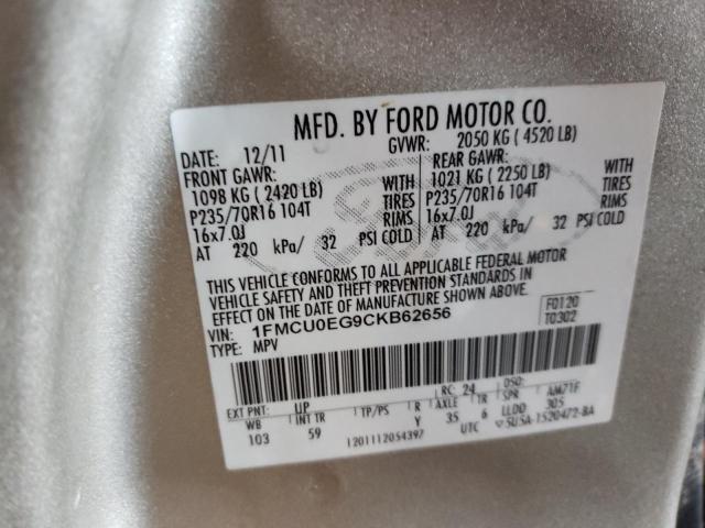 Photo 10 from auction – 2012 FORD ESCAPE LIM with VIN 1FMCU0EG9CKB62656
