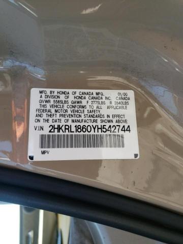 Photo 10 from auction – 2000 HONDA ODYSSEY EX with VIN 2HKRL1860YH542744