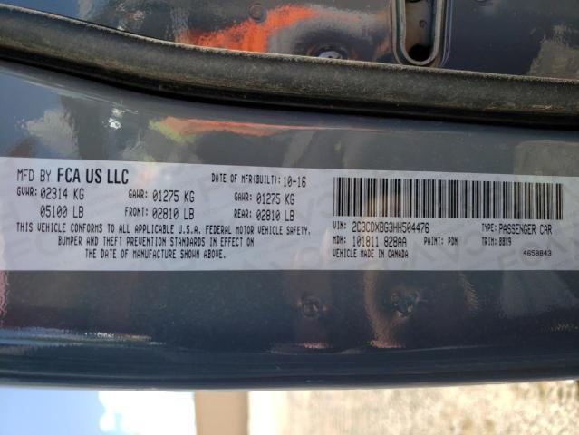 Photo 10 from auction – 2017 DODGE CHARGER SE with VIN 2C3CDXBG3HH504476