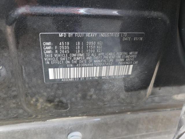 Photo 10 from auction – 2016 SUBARU LEGACY 2.5 with VIN 4S3BNAN61G3037452