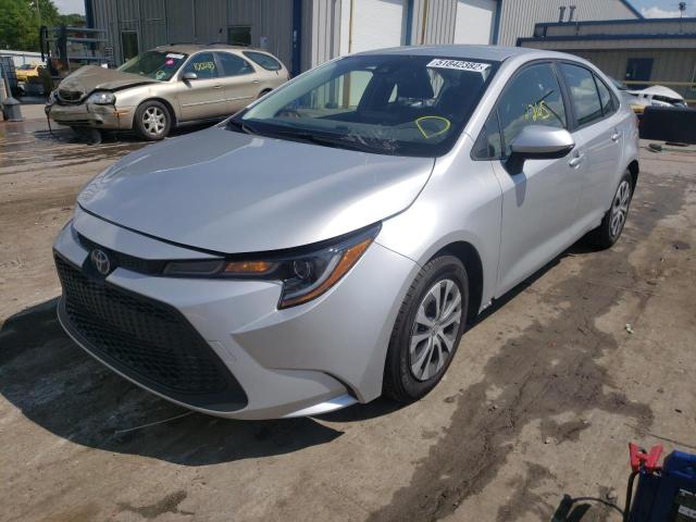 Photo 2 from auction – 2022 TOYOTA COROLLA LE with VIN JTDEAMDE3NJ044267
