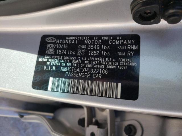 Photo 10 from auction – 2017 HYUNDAI ACCENT SE with VIN KMHCT5AEXHU322186