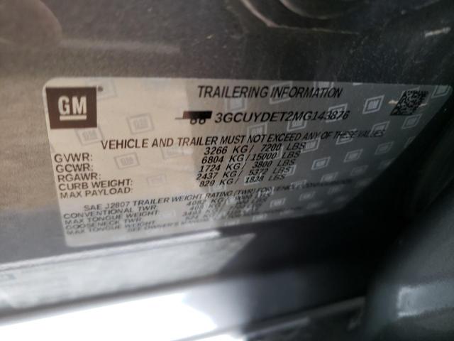 Photo 10 from auction – 2021 CHEVROLET SILVERADO with VIN 3GCUYDET2MG143876
