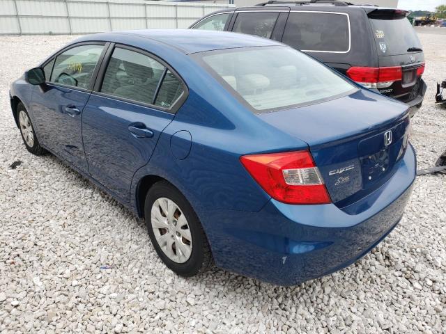 Photo 3 from auction – 2012 HONDA CIVIC LX with VIN 19XFB2F59CE028278