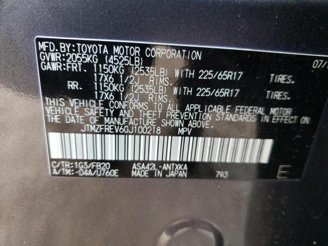 Photo 10 from auction – 2016 TOYOTA RAV4 LE with VIN JTMZFREV6GJ100218