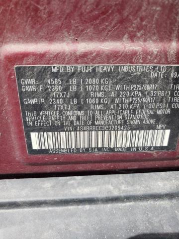 Снимка 10 от търг – 2012 SUBARU OUTBACK 2. с VIN 4S4BRBCC3C3209425