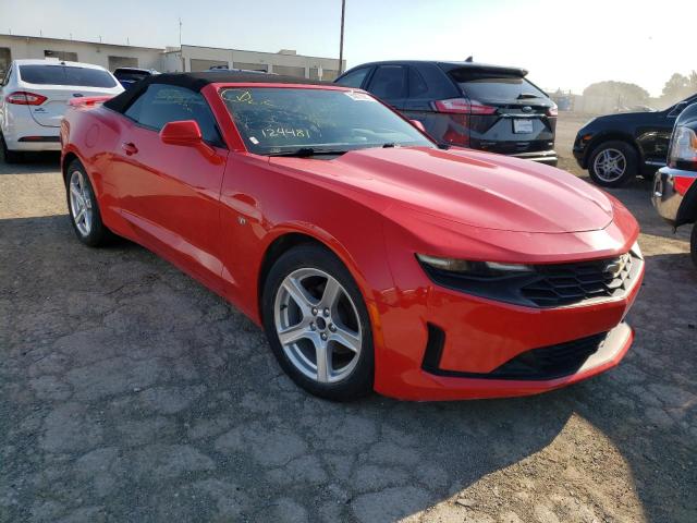CHEVROLET CAMARO LS 2019 with VIN 1G1FB3DS6K0124481 - Photo from auction