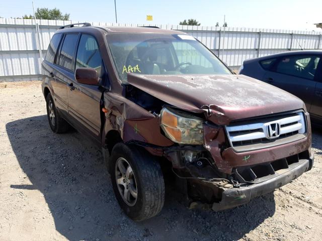 HONDA PILOT EXL 2007 with VIN 5FNYF28617B025720 - Photo from auction