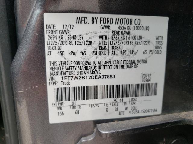 Photo 10 from auction – 2013 FORD F250 SUPER with VIN 1FT7W2BT2DEA37883