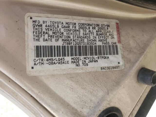 Photo 10 from auction – 1996 LEXUS ES 300 with VIN JT8BF12G5T0183504
