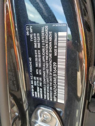 Photo 10 from auction – 2021 PORSCHE MACAN with VIN WP1AA2A54MLB16439