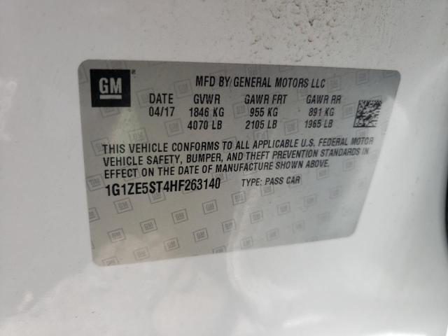 Photo 10 from auction – 2017 CHEVROLET MALIBU LT with VIN 1G1ZE5ST4HF263140