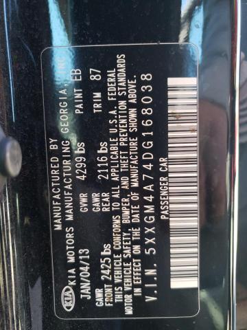 Photo 10 from auction – 2013 KIA OPTIMA LX with VIN 5XXGM4A74DG168038