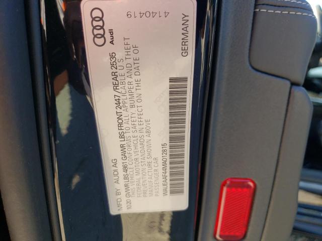 Photo 10 from auction – 2021 AUDI A4 PREMIUM with VIN WAUEAAF44MA012815